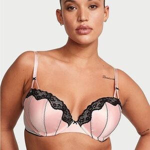 Victoria's Secret Tease Push-Up Bra - pink and black - 34B